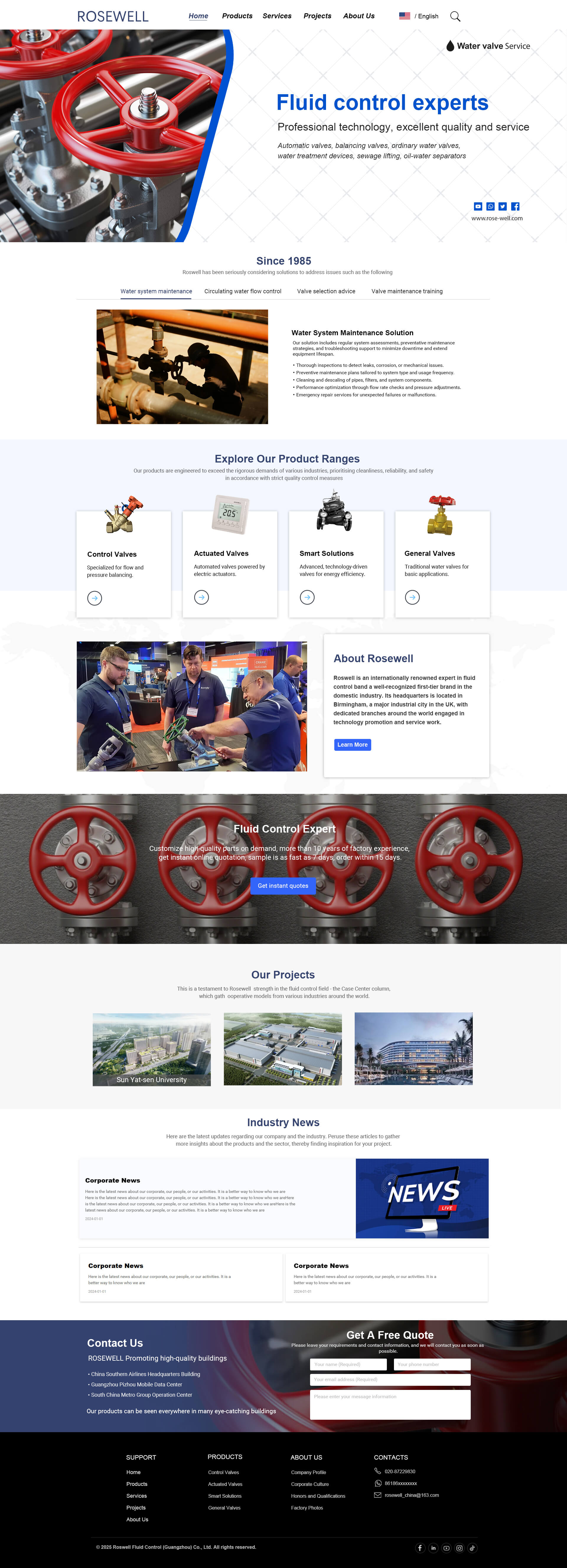 Roswell Corporate Website Design